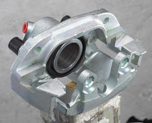 A brake caliper made by the ISO/TS 16949-approved company.
