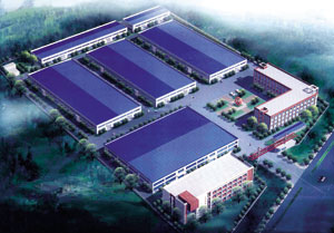 The bird`s eye view of Hefeng`s big plant.