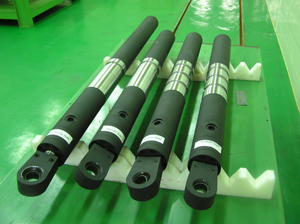 Hydraulic/pneumatic cylinders produced by Takken.