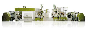 The laminating machine for food packaging developed by Poly.