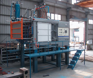 Automatic block vacuum forming machine (vertical type).