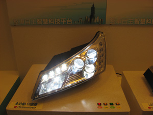 The full-LED, multi-module headlamp developed by Ta Yih.