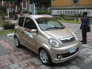 A BEV model by a Taiwanese company is designed for urban transport.