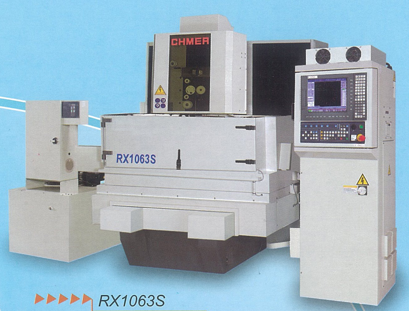 The RX ultra-large wire-cut machine developed by Ching Hung is perfect for fabricating molds for the TFT-LCD and automobile parts industries.