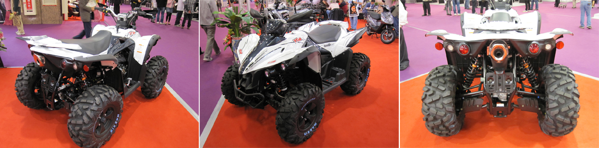 TGB`s new Target 525 sport ATV with independent rear suspension (IRS).