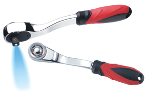 Chieh I Sheng claims its LED-incorporated ratchet handle debuted in 2003 is the first in Taiwan.