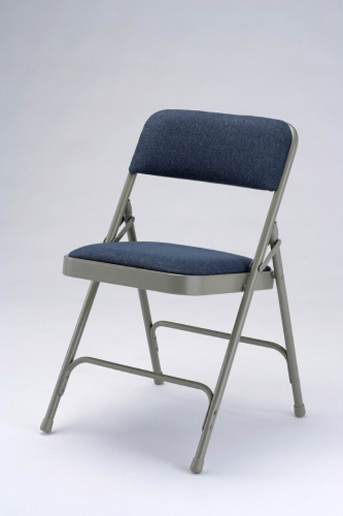 Stacking chairs made by Golden Chair are claimed to resist dust and be easy to clean. 