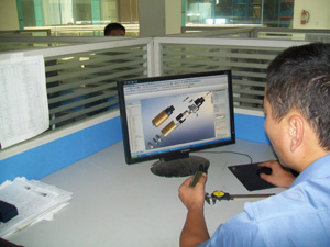 A view of Jinjia`s electric fuel-pump R&D center.