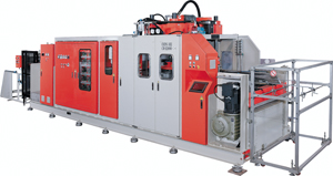 Vacuum and pressure forming machine develop by Cheng Mei.