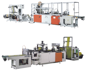 High-speed automatic trimming, side sealing & cutting machine developed by S-DAI, Clear holder making machine.

