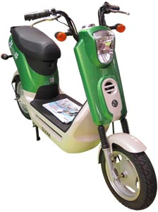 SYM`s e-scooter model.