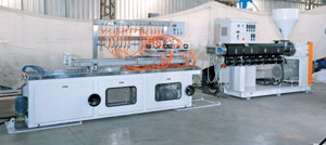 Profile extrusion line