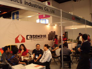 Casemate’s booth consistently stopped foot traffic.