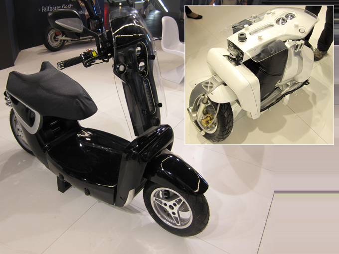 The XO2 Urban Transformer, a foldable e-scooter from XOR Motors.
