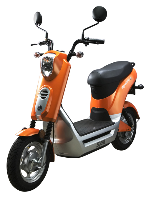 The SYM Symmetry e-scooter
