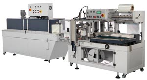 Super High-speed label/tamper-evident sleeving machine.