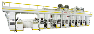 Aluminum foil rotogravure printing machine developed by Worldly.