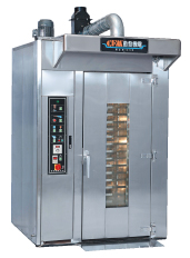 Rotary convection oven developed by Chin Fa. 