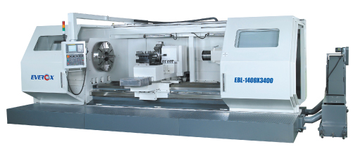 The floor-type flatbed lathe produced by Everox.
