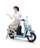 A e-scooter model pushed by CMC under GreenTrans brand.