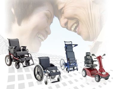 Standing power chairs developed by Comfort Orthopedic.