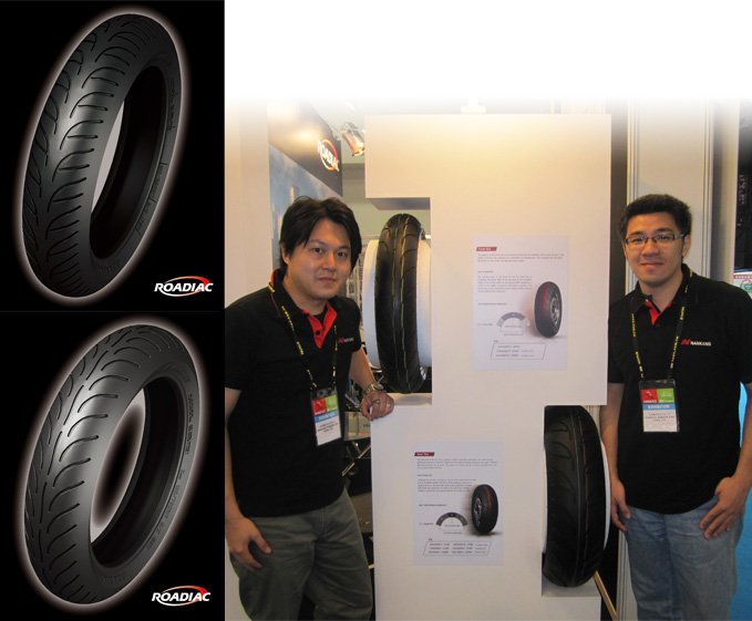 Nankang Rubber`s high-end motorcycle tires, the Roadiac series.