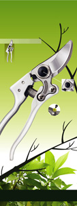 Ho Cheng`s Professional Pruning Shear has a very practical central lubrication  screw.