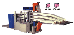Napkin paper folding machine developed by Kun Fong.
