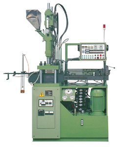 Plastic zipper injection molding machine.