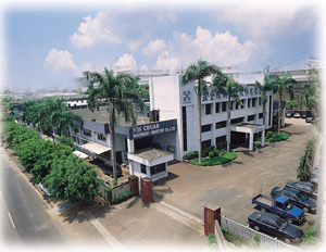 Aerial view of corporate headquarters in Taichung City.