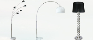 Tong Sun’s floor lamps and table lamps.