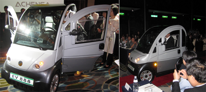 The ACHENSA urban EV features 100% in-house development and Made-in-Taiwan production.