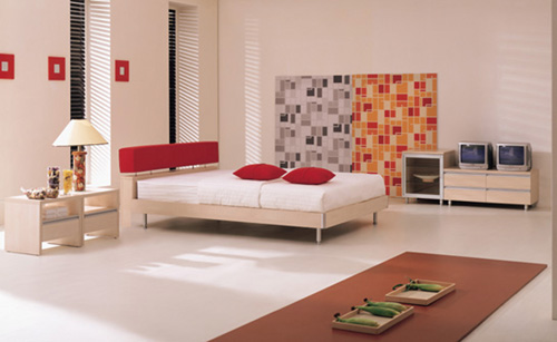 This stylish bedroom set is a new offering from Red Apple.