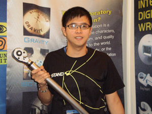 Manager Brand Hsiao of Stand Tools introduces a 1500n/m digital torque wrench designed for wind turbine maintenance.