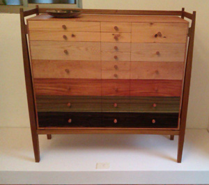 The sleek dresser is a new take on the traditional cupboard for Chinese herbal medicine. The sleek dresser is a new take on the traditional cupboard for Chinese herbal medicine.