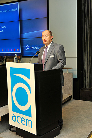 Hendrik von Kuenheim, ACEM President, addressed the 8th ACEM Conference.
