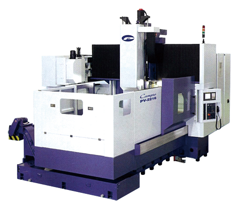 The CNC double-column vertical machining center is designed by Campro especially for wider machining applications.