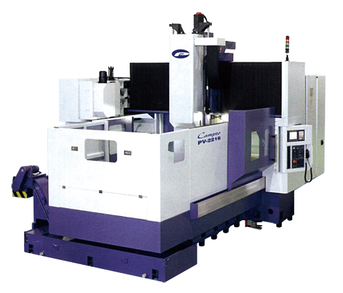 The CNC double-column vertical machining center is designed by Campro especially for wider machining applications. The CNC double-column vertical machining center is designed by Campro especially for wider machining applications.