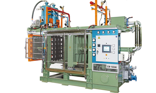 Fully automatic EPS/EPE shape-molding machine.