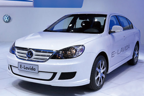 The pure-electric Volkswagen E-Lavida. 