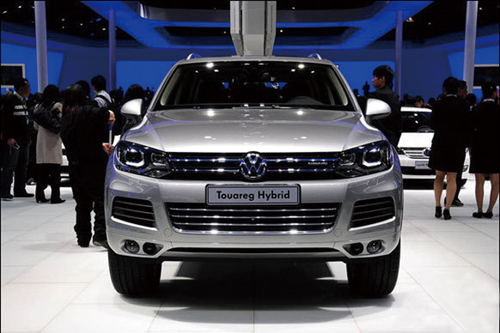 The new Touareg hybrid SUV from Volkswagen.