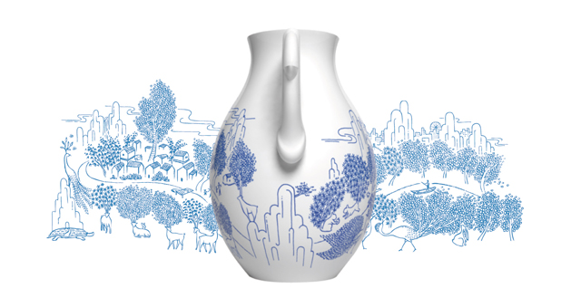 This blue and white porcelain vase, which won Taiwan’s Good Design Mark, is one of Artilize’s most treasured pieces.