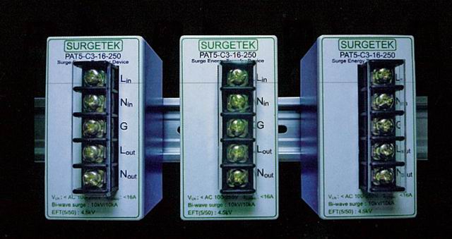 Surgetek`s PAT-5-C3-16-250 Combination Type Surge Energy Transfer Device