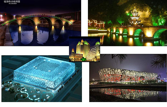 Outdoor LED landscape lighting is heavily promoted in China nationwide.