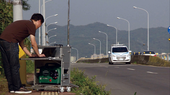 Real-road telematics-system tests conducted by ITRI.