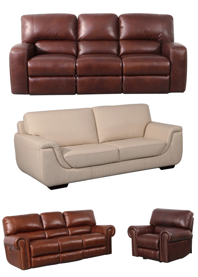 The luxurious leather sofas and armchairs,
developed by Zouyou, feature simple design and nobility. 