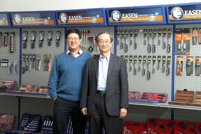 Easen chairman Charles Chen (right) and sales manager Warner Chen (left)
