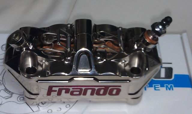 Che Li Wu globally markets its high-end forged brake calipers under the `Frando` brand.