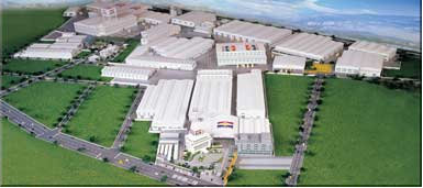 Bird’s eye view of Tong Yang`s plant in Tainan, southern Taiwan. 