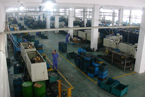 Hongfa’s production line at its new factory in Yuhuan.